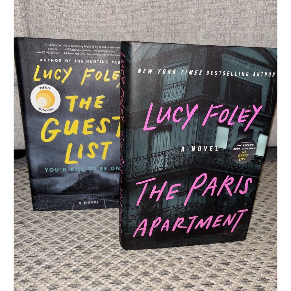 Lucy Foley Book Bundle Hardback Set of 2 The Guest List & The Paris Apartment